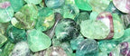 Natural Grade A Large Tumbled Rainbow Fluorite - Polished Authentic Wholesale Gemstones for Healing, Wicca, Reiki (1/2 Pound)