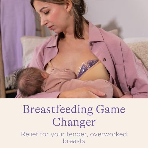 Lansinoh Breast Therapy Packs, Hot and Cold Breast-Pads with 2 Soft Covers, Postpartum Essentials for Nipple Pain Relief, Mastitis, Engorgement, Support for Breastfeeding, Pumping Aid, 2 Pack
