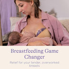 Lansinoh Breast Therapy Packs, Hot and Cold Breast-Pads with 2 Soft Covers, Postpartum Essentials for Nipple Pain Relief, Mastitis, Engorgement, Support for Breastfeeding and Pump Aid, 2 Pack