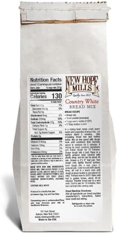 Country White Bread Mix by New Hope Mills - Classic Homemade Bread, Non-GMO - 16 oz