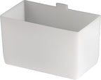 Akro-Mils 30102 Plastic Bin Cup Storage for Sorting Small Parts In Shelf Bins, (2-3/4-Inch x 5-Inch x 3-Inch), White, Case of 24