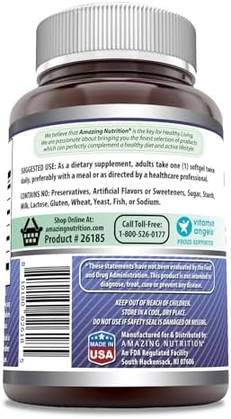 Amazing Formulas Borage Oil Supplement | 2000 Mg Per Serving | Softgels | Non-GMO | Gluten-Free | Made in USA (1 Pack, 90 Count)