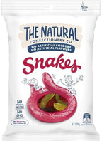 The Natural Confectionery Co. Jelly Snakes 260g - Soft, Chewy Snake shaped colored sweet and sour jellies