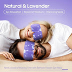 20Packs Steam Eye Mask, Heated Eye Mask Warm Compress for Eyes, Disposable Self Heating Steam Mask for Home, Sleep, Spa, Travel Essentials & Relaxation Gifts, Valentine's Day Gifts (Lavender)