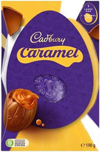 Cadbury Dairy Milk Caramel Chocolate Easter Egg, Includes 1 Large Chocolate Shell and 1 Caramel Egg, Gift for Easter, 190 g (Pack of 1)