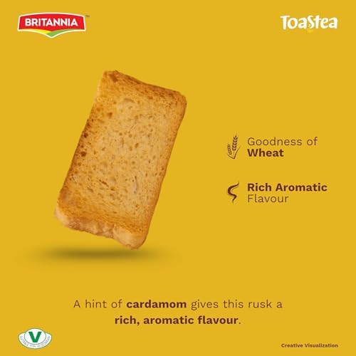 BRITANNIA Toastea Suji Rusk 21.51oz (610g) - Biscotte De Semoule - Crispy Tea Time Snack - Crispy Crunchy Toast (Pack of 1)
