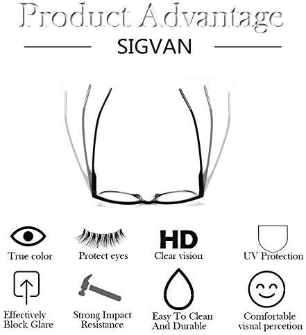 SIGVAN 3 Pack Reading Glasses Spring Hinge Stylish Readers Black/Tortoise for Men and Women