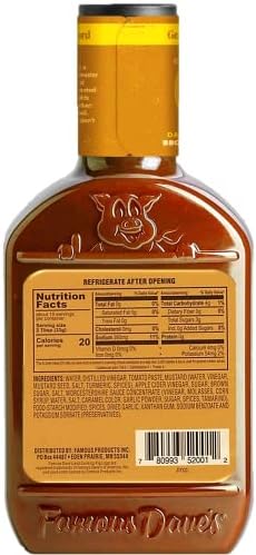 Famous Dave's - 2 pck, Georgia Mustard BBQ Sauce (32 oz.)
