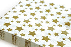 Gold Star Luncheon Napkins Paper Decorative Print 6.5 Inch Napkin Disposable for Lunch Party, Dinner Buffet, Wedding & Birthday Parties & New Years Eve Celebration Decoration 40 Count