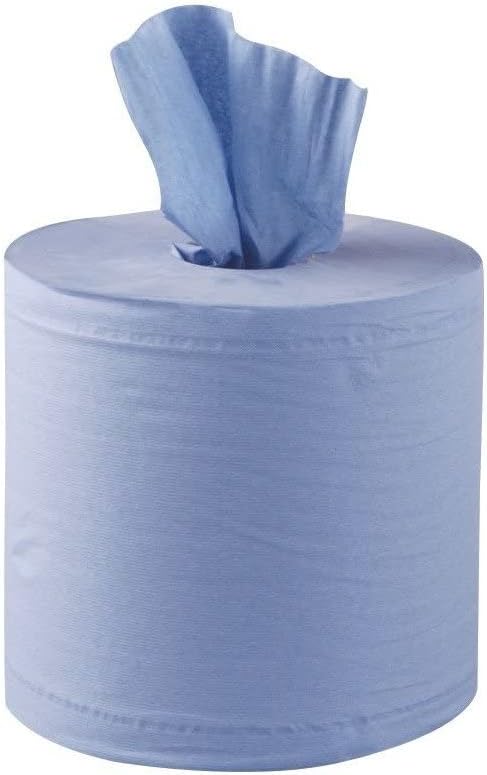 Jantex Centrefeed Roll Blue. 400 sheets per roll. Pack quantity: 6 by Catering Store Direct Ltd