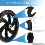 Rollator Walker Pair Of 7.5-Inch Replacement Wheels, All Pedestrian Ground Wheels, Wear-Resistant Pu Tires, Rollator Walker Replacement Parts. (1ea Black)