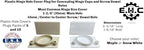 E.H.C. Plastic Hinge Hole Cover Plug, 5 Count, Snow White