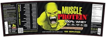 COLOSSAL LABS Muscle Protein Whey Powder [12 lbs/Pack of 1]– Cold Filtered, 25g Pure Protein, 6.6g BCAAs (Packaging May Vary) (12LB, Peanut Butter Chocolate)