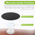 Libre 2 Sensor Covers Waterproof- Adhesive Patches for Freestyle Libre Sensors (40PCS), 2 Hardshell Cover, Sweatproof, Breathable Latex-Free and Hypoallergenic Black