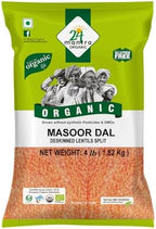 24 Mantra Organic Masoor Dal - 4 lbs, (Pack of 1)