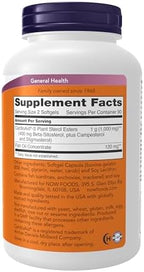 NOW Foods Supplements, Beta-Sitosterol Plant Sterols with CardioAid®-S Plant Sterol Esters and Added Fish Oil, 180 Softgels