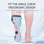 Laway Medical Grade Ankle Leg Brace - Adjustable Calf & Ankle Immobilizer for Sprains, Fractures and Post-Op Recovery - Rigid Lower Leg Support for Men & Women (Small, right foot)