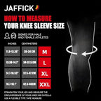 Jaffick 7mm Neoprene Knee Sleeves Support (1 Pair) & Compression Wraps - Lifting Sleeve for The Best Squats Weightlifting, Powerlifting Squats, Fitness for Men & Women