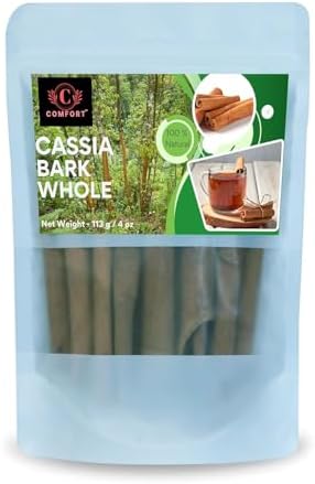 Organic Cassia Bark Whole (226G/7.97OZ): A Versatile Spice for Flavor and Wellness (Pack of 2)
