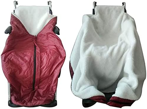 Waterproof Wheelchair Blanket Cover, Winter Windproof Wheelchair Blanket Warmer Cover for Legs/feet, Wheelchair Leg Covers for Wheelchair Users to Go Out