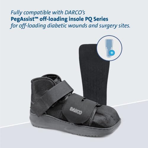DARCO APB All-Purpose Boot, Closed Toe For All Season Protection, High Top Design and Ankle Strap for Secure and Safe Ambulation, Large Fits Women's 13+ and Men's 9-11