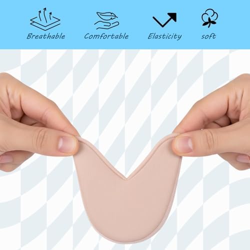 4 Pairs Ballet Toe Pads with Long and Short Styles, Toe Pads for Pointe Shoes, Ballet Toe Pads, Comfortable Cushioning for Ballerinas, Skin Tone and White Options