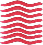 OriGlam 100pcs 1.5inch Simulation Earthworm Fake Worm Soft Fishing Lures, Plastic Fishing Lure Soft Lures Artificial Worm Lures