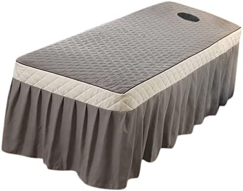 Generic Elastic Cover for Massage Bed with Breath Hole, Salon Sheet, Grey