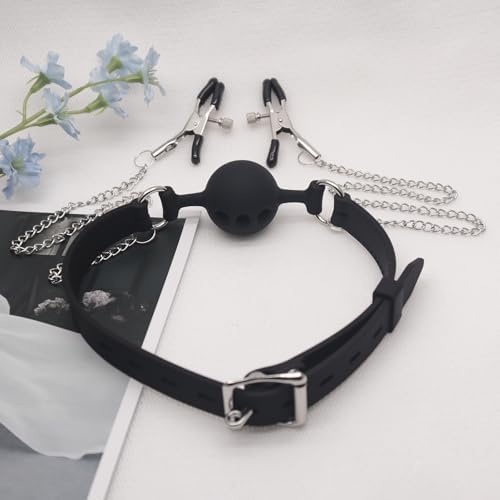Nipple Rings with Chain Necklace Spike & Name Letter Choker Collar,Non Pierced Nipple Jewelry Body Chains for Men Women,Adjustable Fake Nipple Piercing