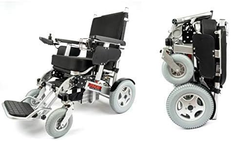 Porto Mobility Ranger The Beast Ultra Heavy Duty Foldable Electric Wheelchair Holds 500lbs 400W Horse Power Dual Motor Folding All Terrain Power Wheelchair