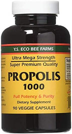 YS Eco Bee Farms Propolis 1000-90 caps (Pack of 4)