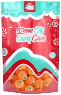 Gummy Pumpkin Candy-Fancy Jelly Candy Pumpkin Shaped Gummies by Queen City Candy Cave (1 Pound)