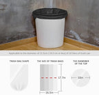 2 Gallon 180 Counts Small Strong Black Trash Bags Garbage Bags by Teivio,Small Waste Basket Liner, Bathroom Trash Can Bin Liners, Plastic Bags for home office kitchen,Black