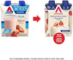 Atkins Strawberry Flavored Protein Shake, High Protein, Low Glycemic, Low Sugar and Low Carb, Keto Friendly, Gluten Free, 12 Count