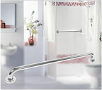 Shower Safety Handle, Stainless Steel Grab Rail, Bathroom Balance Bar, Polished Finish Including Screws for Tub, Handicap, Elderly, Injury (Color : Silver, Size : 40cm)