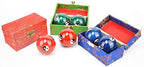 iayokocc 2 Pcs Baoding Balls, Chinese Health Exercise Stress Balls, Meditation Massage Handball with Box, Hand Exercise Ball for Men Women Hand Exercises and Stress Relief(Color:Blue Tai Ji)