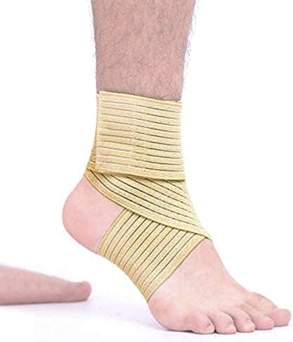 Elastic Ankle Support Bandage Breathable Ankle Brace Guard Sports Knee Elbow Wrist Calf Thigh Compression Wrap Ankle Exercise Wrap Strap for Running Riding Fitness