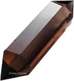 Natural Smoky Quartz Crystal Hexagonal Wand Stones, 2" Large Hexagonal Bullet Points Stones, Hexagonal Bullet Shaped Gemstones Chakra Crystals for Witchcraft Meditation Divination