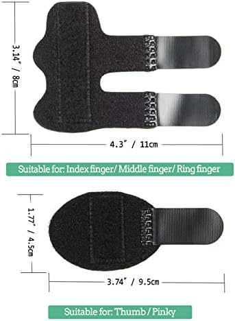 5 Pcs Trigger Finger Splint , Finger Brace for Straightening or Support for Fingers,Thumb Brace, Broken Finger Protector, Broken Fingers Straightening,Pain Relief, Suitable for thumb, Index, Middle, Ring, Pinky