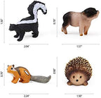 16PCS Forest Animals Baby Figures, Woodland Creatures Figurines, Miniature Toys Cake Toppers Cupcake Toppers Birthday Gift for Kids