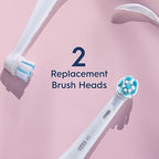 Oral-B iO Series Gentle Care Electric Toothbrush Replacement Brush Heads for an Oral-B Electric Toothbrush, 2 Count, White