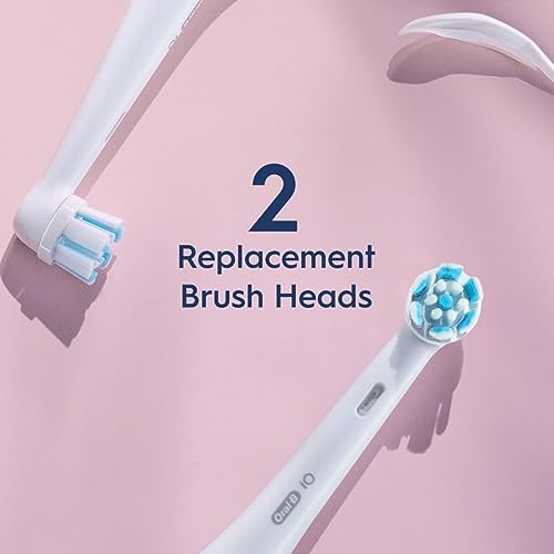 Oral-B iO Series Gentle Care Electric Toothbrush Replacement Brush Heads for an Oral-B Electric Toothbrush, 2 Count, White