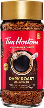 Tim Hortons Dark Roast Instant Coffee 3.5oz Jar