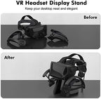 AMVR VR Headset Display Stand and Controllers Holder for Steam Valve Index Virtual Reality Mount Station