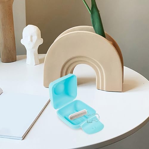 2Pcs Case Plastic Period Storage Case Period Holder Disc Cleaner Diva Carrier for Travel