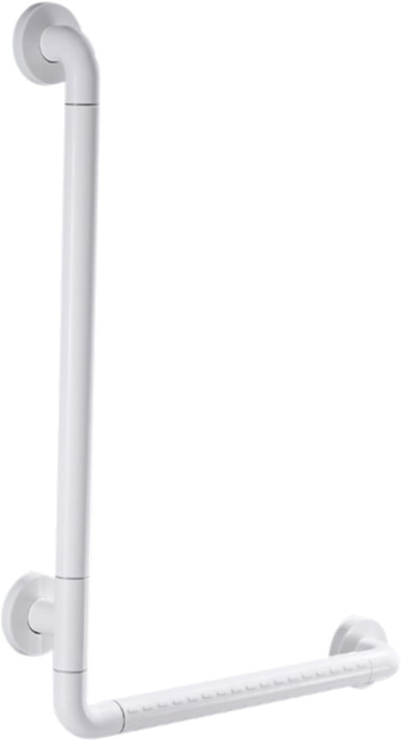 Shower Safety Grab Bar for Elderly, Anti Slip Bathroom Grip Handle with Luminous Circles, Wall Mount Bathtub Hand Rail, Tub Mobility Aid Equipment,White-40x60cm/16x24in