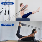 TOBWOLF Pilates Straps - Double Loop D-Ring Straps for Reformer, Padded, Home Gym Workout