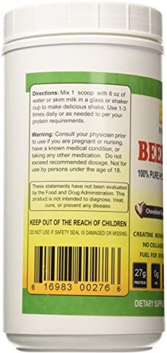 Hydrolyzed Beef Protein Supplement, Chocolate, 2.3 Pound