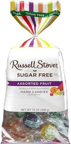 Russell Stover Sugar Free Assorted Fruit Hard Candies, 12 oz. Bag