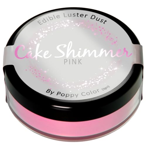 Pink Cake Shimmer By Poppy Paints Edible Luster Dust 3 Gm
